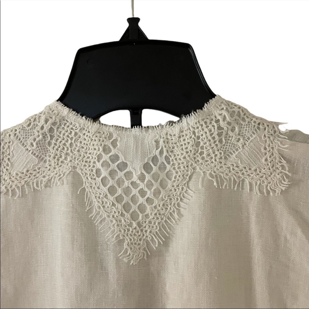 Zara lace embroidered tunic top size XS - Picture 4 of 7